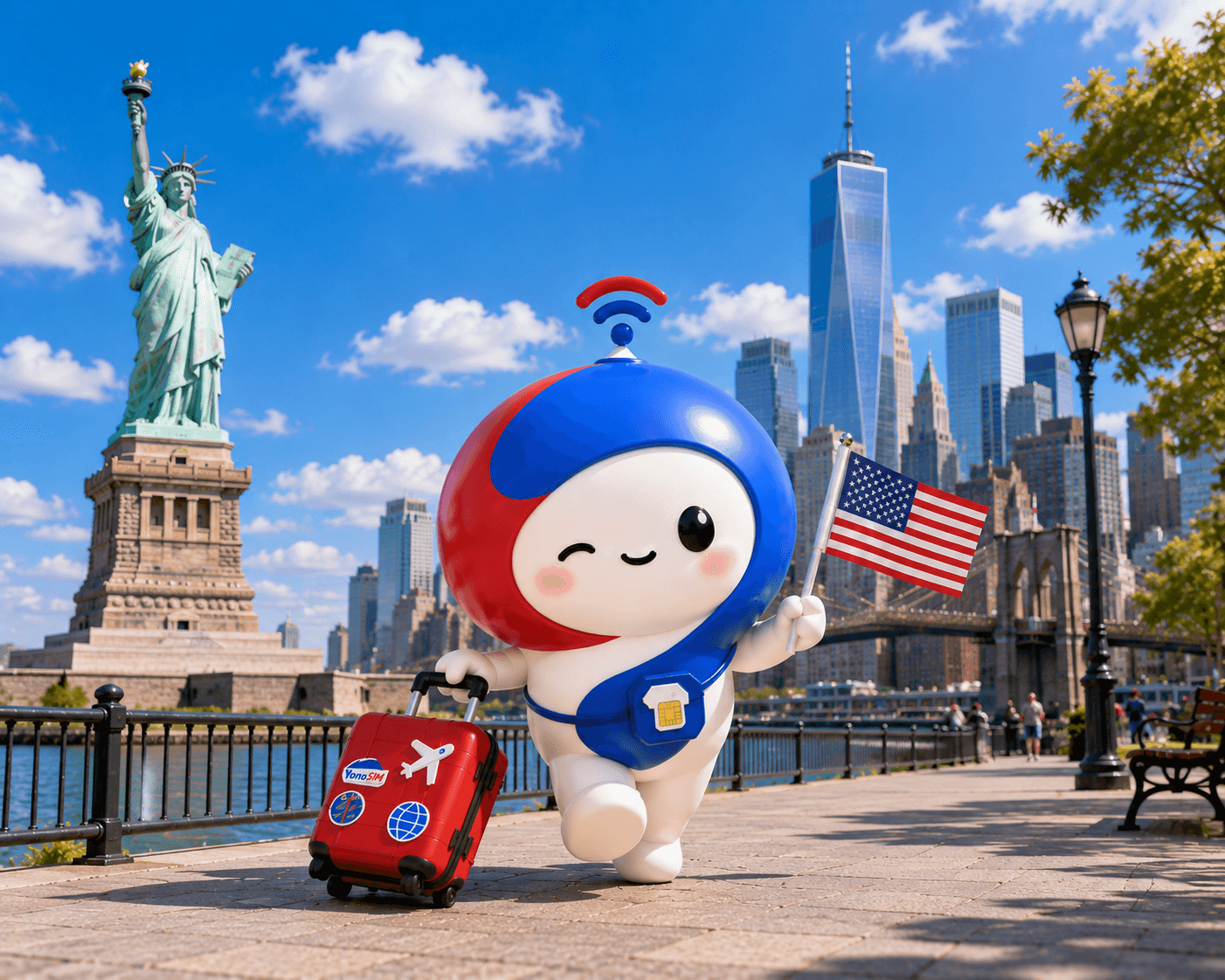 USA travel guide 2026 — NYC skyline, Grand Canyon, Golden Gate, Route 66
